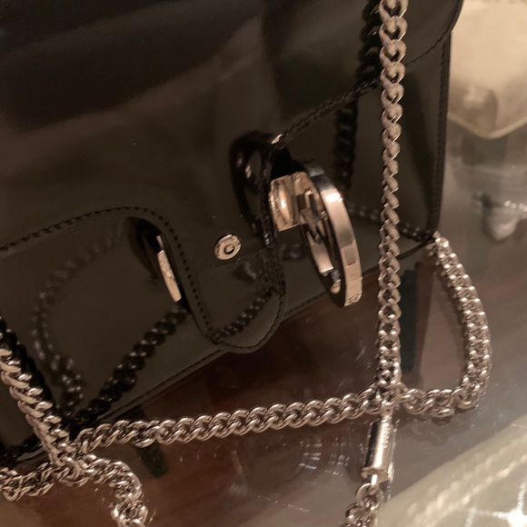 Authentic - GG Gucci marmont black leather bag. - Picture 5 of 13